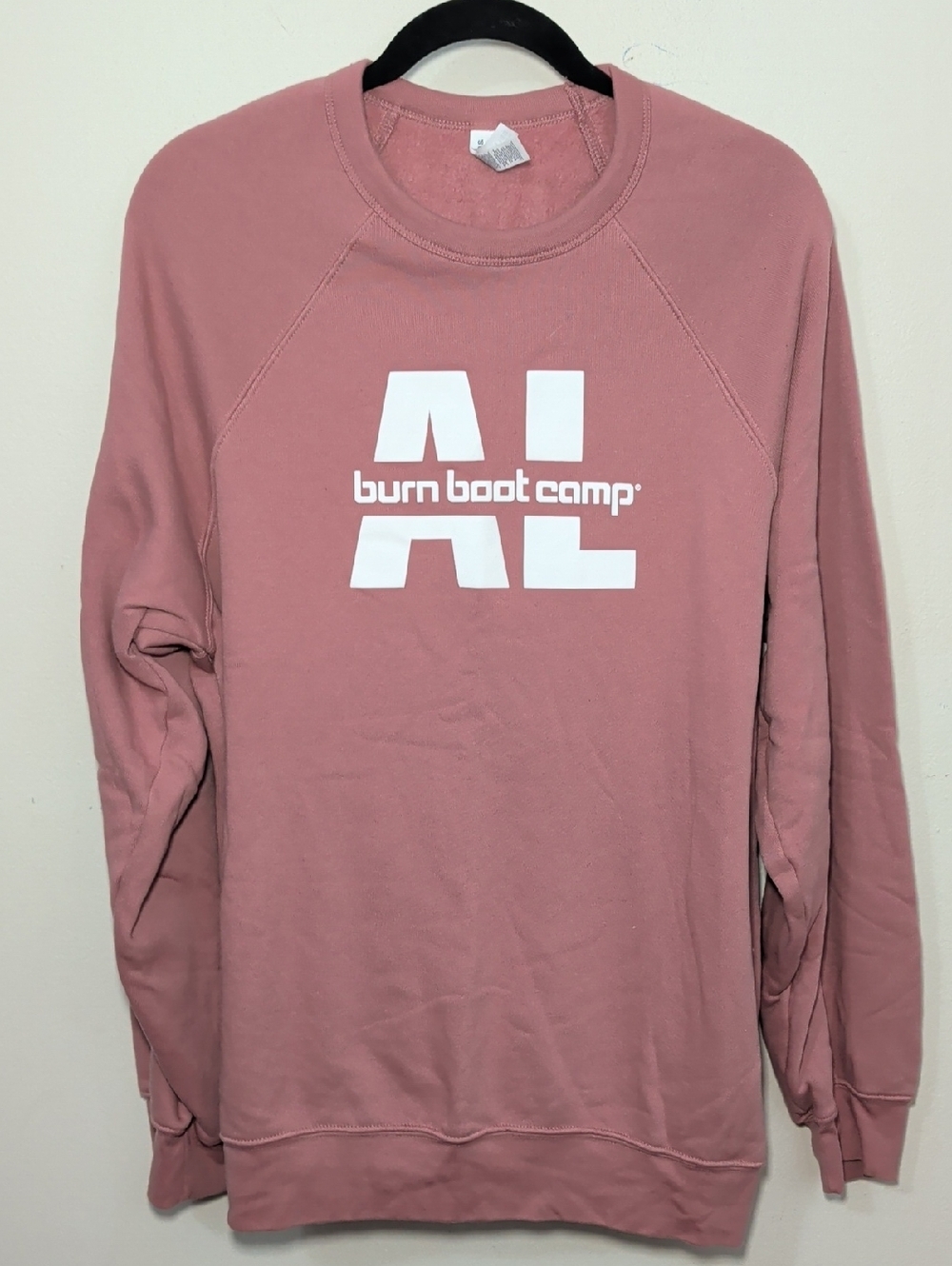Burn Boot Camp Alabama Fleece Crewneck Sweatshirt Pink White Women's Size 2XL